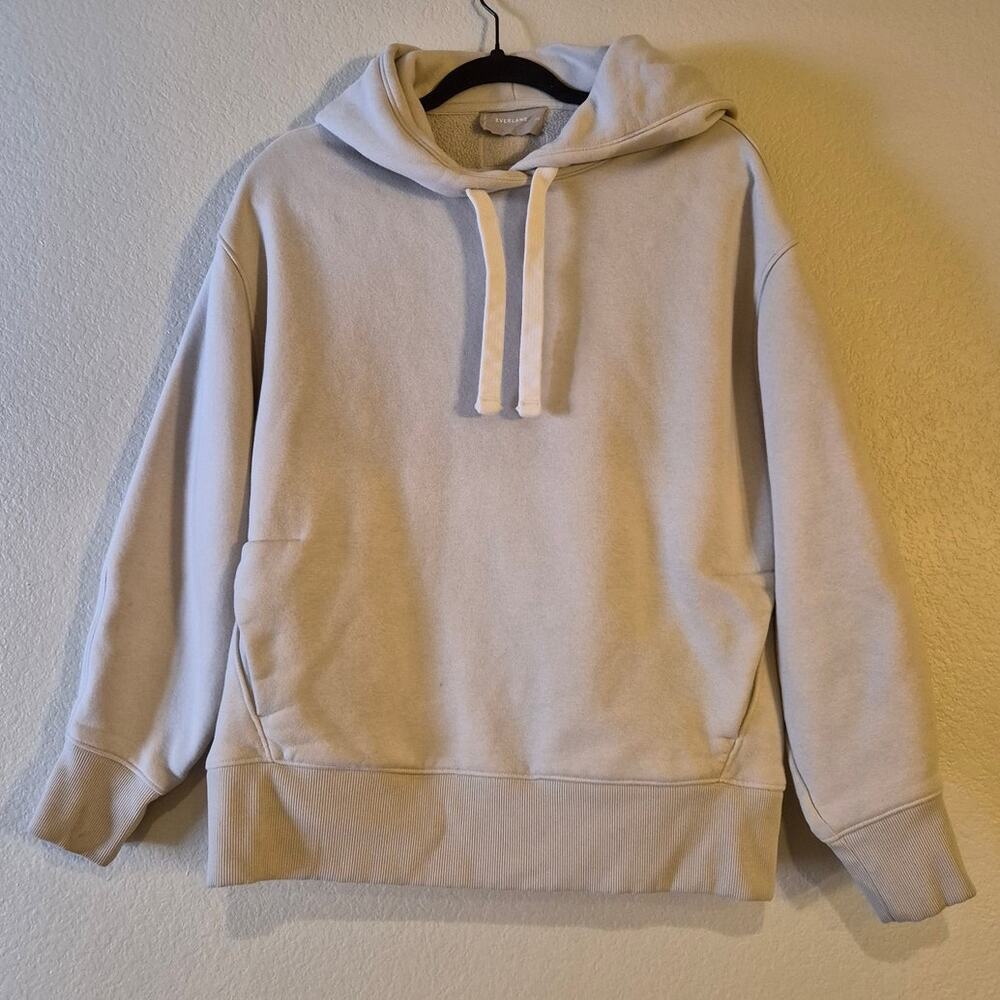 Everlane Women's The ReTrack Relaxed Lounge Hoodie in Pelican Beige